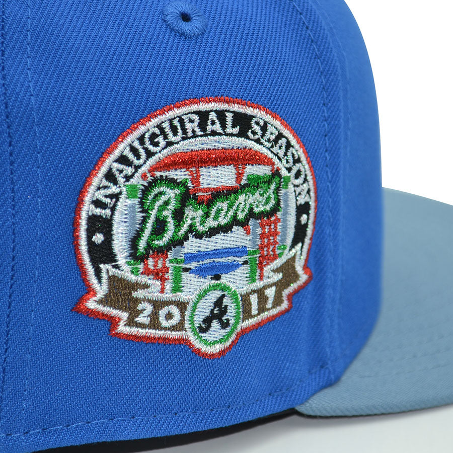Atlanta Braves "ASH KETCHUM" Exclusive New Era 59Fifty Fitted Hat - Blue Azure/Faded Blue