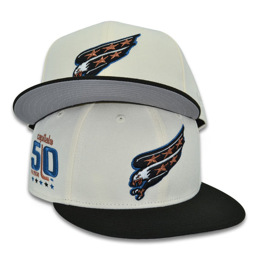 Washington Capitals "SCREAMING EAGLE 2.0" Exclusive New Era 59Fifty Fitted Hat - Chrome/Black
