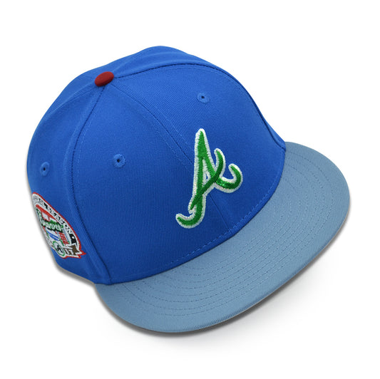 Atlanta Braves "ASH KETCHUM" Exclusive New Era 59Fifty Fitted Hat - Blue Azure/Faded Blue