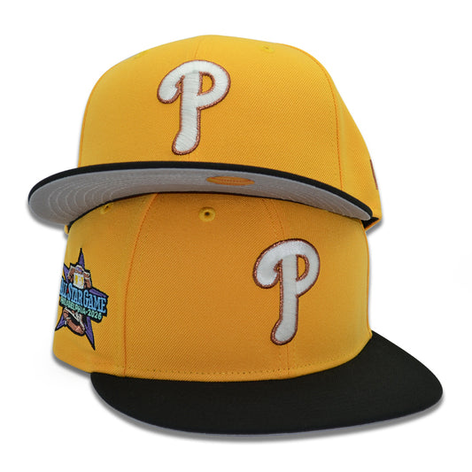 Philadelphia Phillies "POWERLINE" Exclusive New Era 59Fifty Fitted Hat - A Gold/Black