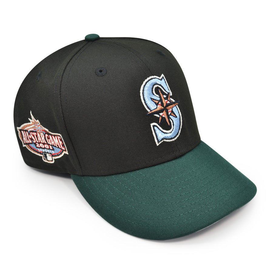 Seattle Mariners 2001 ALL-STAR GAME Exclusive New Era 59Fifty Fitted Hat - Black/Forest