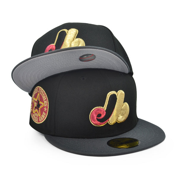 Montreal Expos 1982 ALL-STAR GAME Exclusive New Era 59Fifty Fitted Hat - Black/Graphite