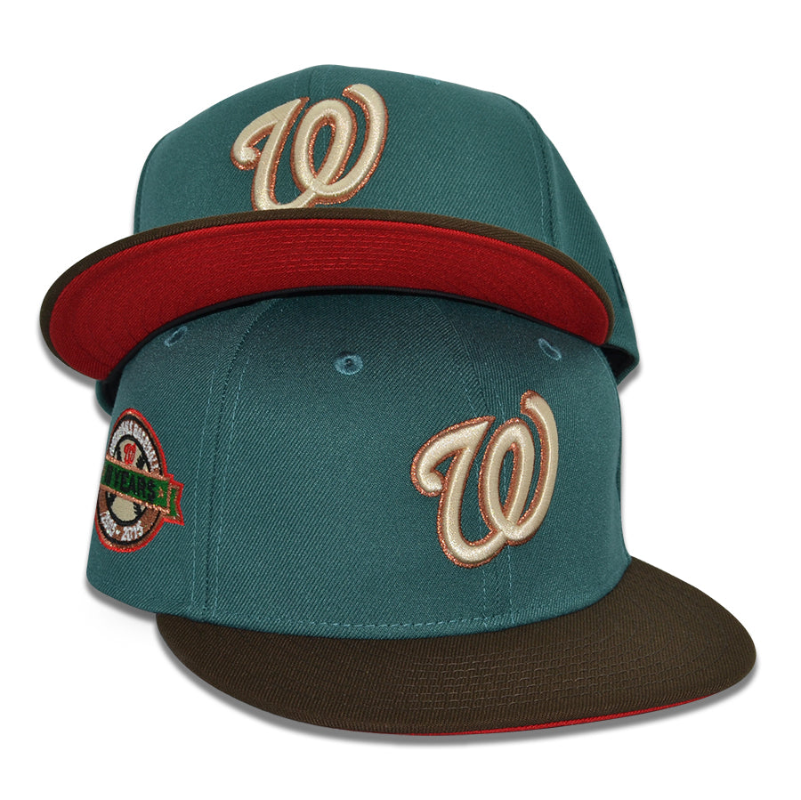 Washington Nationals "DISTRICT XMAS" Exclusive New Era 59Fifty Fitted Hat - Pine Needle/Walnut