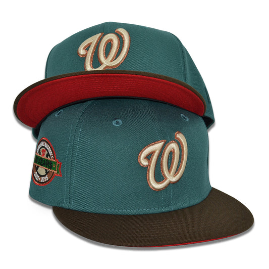 Washington Nationals "DISTRICT XMAS" Exclusive New Era 59Fifty Fitted Hat - Pine Needle/Walnut