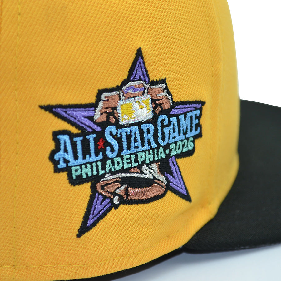 Philadelphia Phillies "POWERLINE" Exclusive New Era 59Fifty Fitted Hat - A Gold/Black