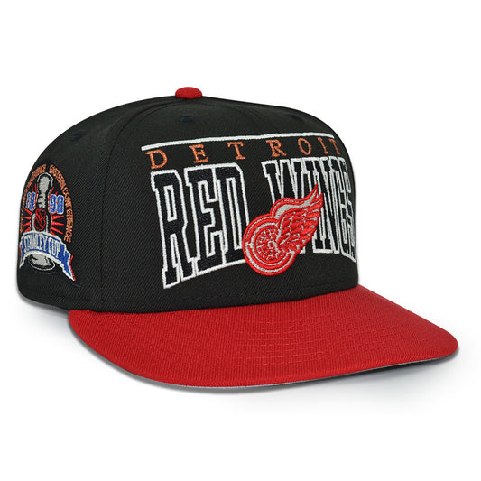 Detroit Red Wings "SPECIALTY" Exclusive New Era 59Fifty Fitted Hat - Black/Red
