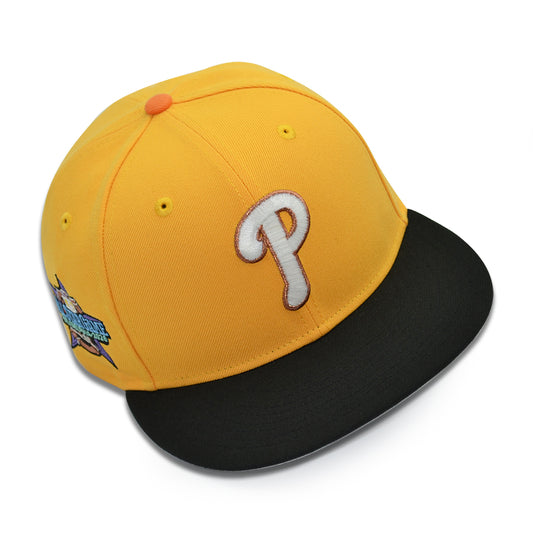 Philadelphia Phillies "POWERLINE" Exclusive New Era 59Fifty Fitted Hat - A Gold/Black
