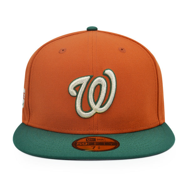 Washington Nationals 2018 ASG Exclusive New Era 59Fifty Fitted Hat - Flight Orange/Evergreen
