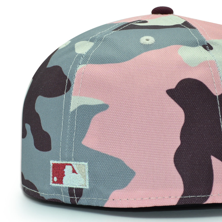Washington Nationals "CHERRY DISTRICT" Exclusive New Era 59Fifty Fitted Hat - Pink Camo/Maroon