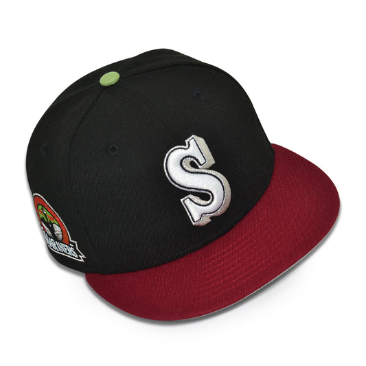 Seattle Mariners "SHADOW SHOWDOWN" Exclusive New Era 59Fifty Fitted Hat - Black/Cardinal