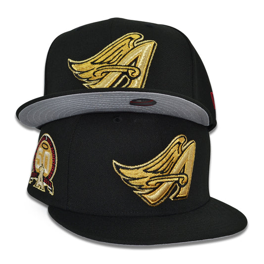 Anaheim Angels "WELCOME TO THE ZOO" Exclusive New Era 59Fifty Fitted Hat - Black