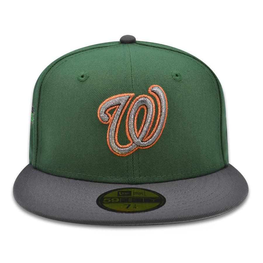 Washington Nationals 2019 WORLD SERIES Exclusive New Era 59Fifty Fitted Hat - Cilantro/DkGray