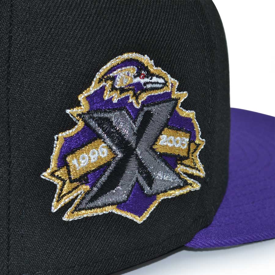 Baltimore Ravens "CORVAS" Exclusive New Era 59Fifty Fitted Hat - Black/Purple