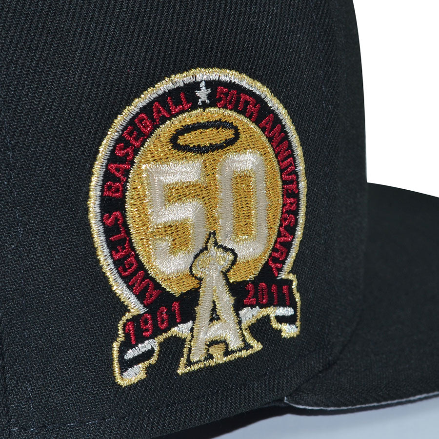Anaheim Angels "WELCOME TO THE ZOO" Exclusive New Era 59Fifty Fitted Hat - Black