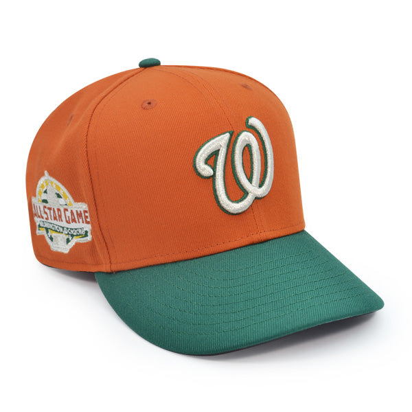 Washington Nationals 2018 ASG Exclusive New Era 59Fifty Fitted Hat - Flight Orange/Evergreen