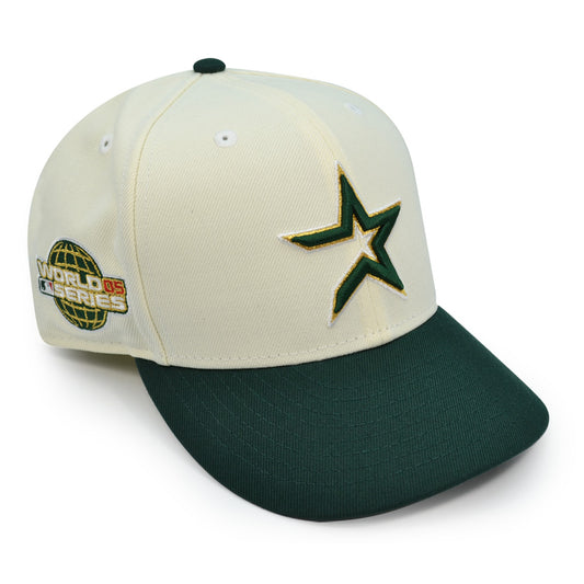 Houston Astros 2005 WORLD SERIES Exclusive New Era 59Fifty Fitted Hat - Chrome/DkGreen