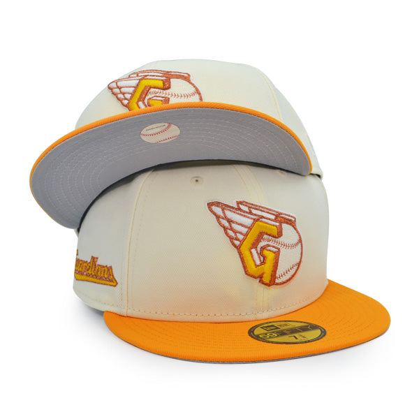 Cleveland Guardians Alternate Exclusive New Era 59Fifty Fitted Hat - Chrome/R-Gold