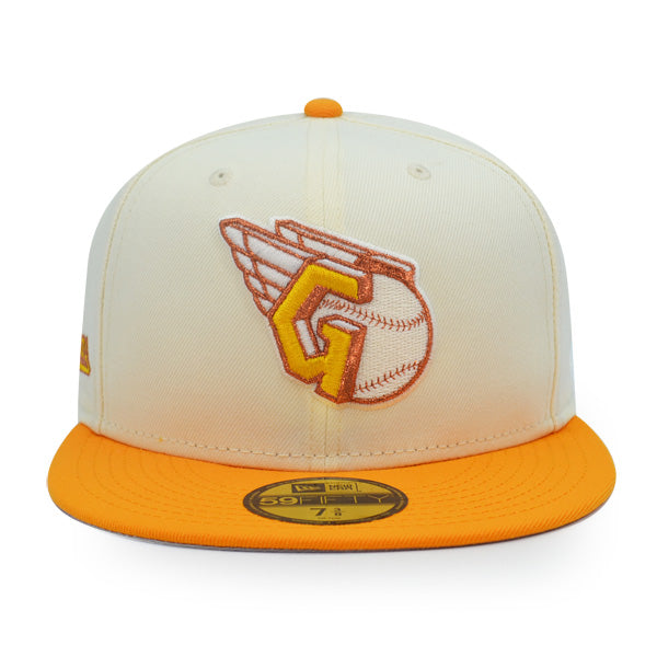 Cleveland Guardians Alternate Exclusive New Era 59Fifty Fitted Hat - Chrome/R-Gold