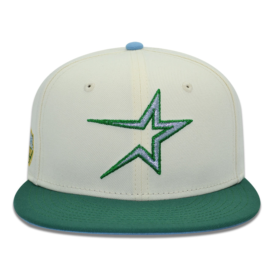 Houston Astros "EMERALD ICY" Exclusive New Era 59Fifty Fitted Hat - Chrome/Emerald