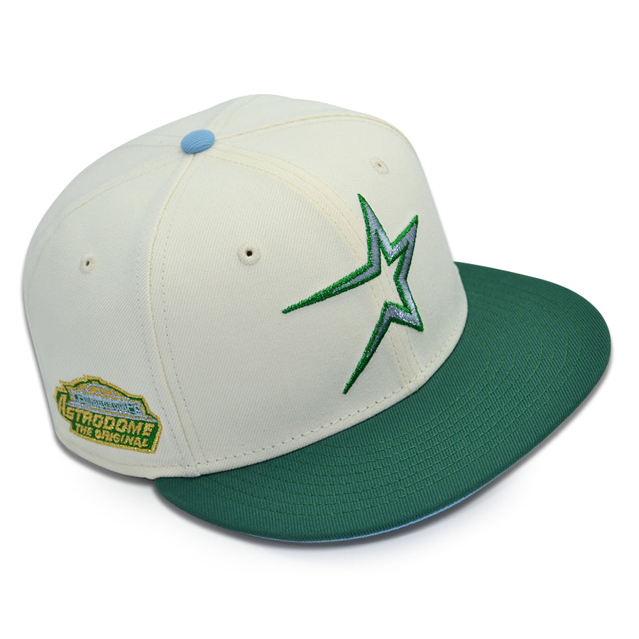 Houston Astros "EMERALD ICY" Exclusive New Era 59Fifty Fitted Hat - Chrome/Emerald
