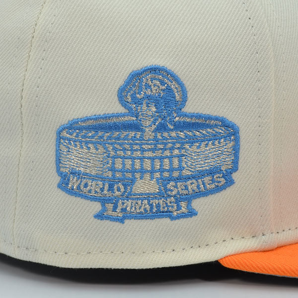 Pittsburgh Pirates 1971 WORLD SERIES Exclusive New Era 59Fifty Fitted Hat - Chrome/Dim Orange