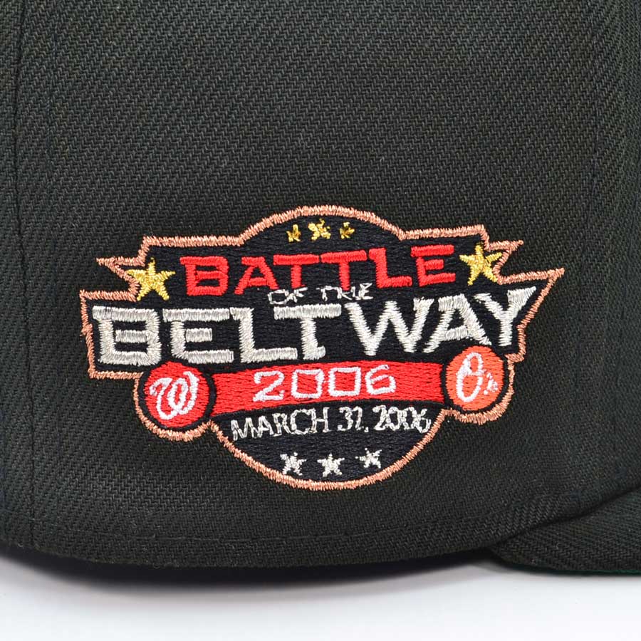 Washington Nationals 2006 BATTLE OF THE BELTWAY Exclusive New Era 59Fifty Fitted Hat - Black