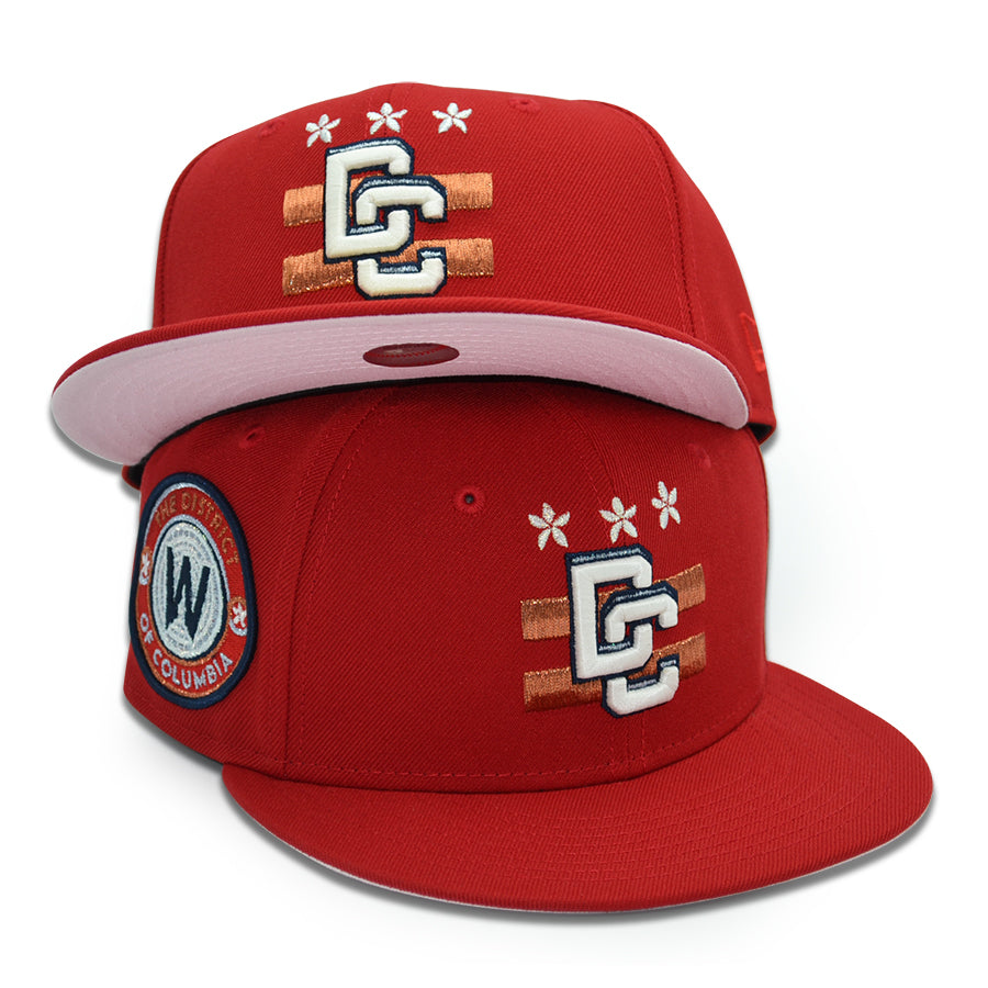 Washington Nationals DC "RED CONNECT" Exclusive 59Fifty Fitted Hat - Scarlet/Pinky