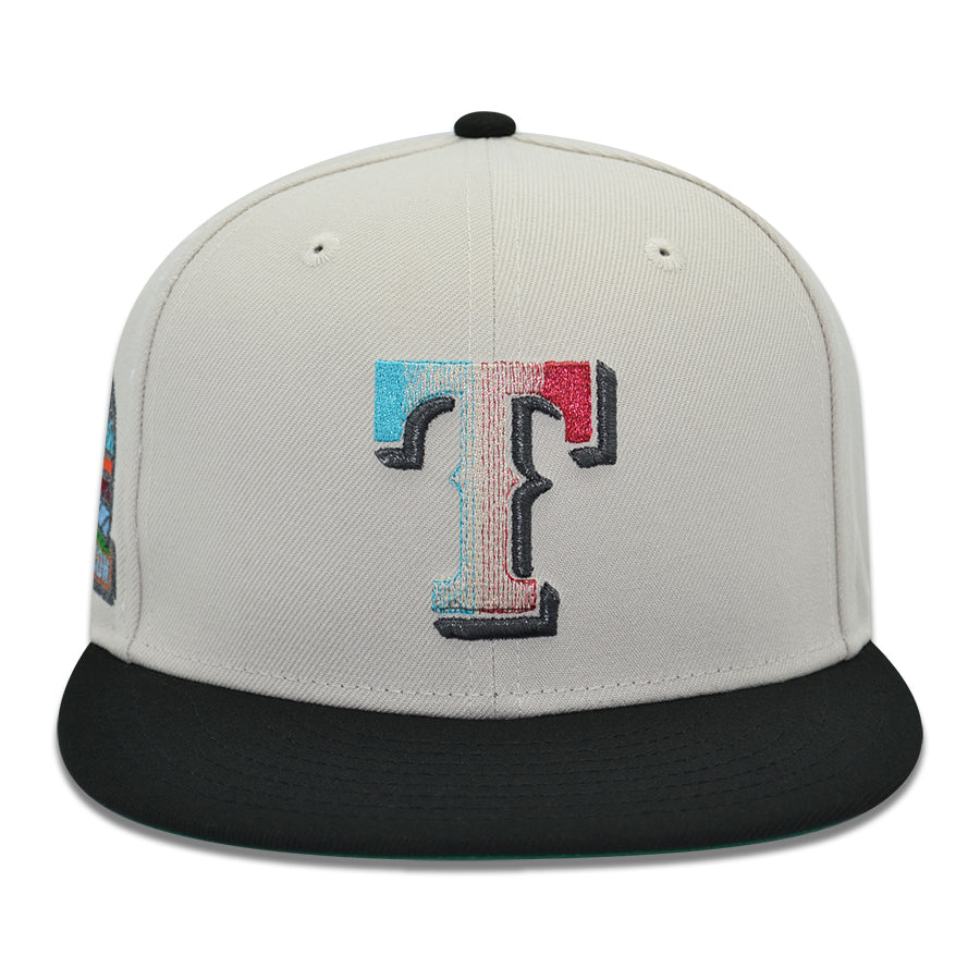 Texas Rangers "TEXAS THROW 2.0" Exclusive New Era 59Fifty Fitted Hat - Stone/Black