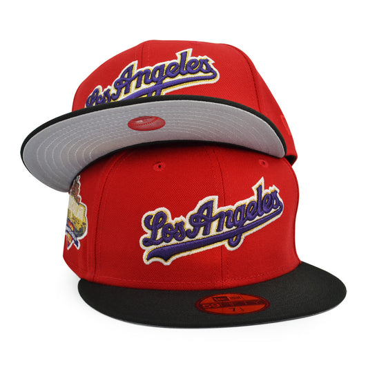 Los Angeles Dodgers 40th ANNIVERSARY Exclusive New Era 59Fifty Fitted Hat - Red/Black