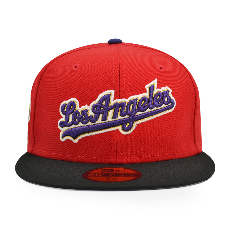 Los Angeles Dodgers 40th ANNIVERSARY Exclusive New Era 59Fifty Fitted Hat - Red/Black