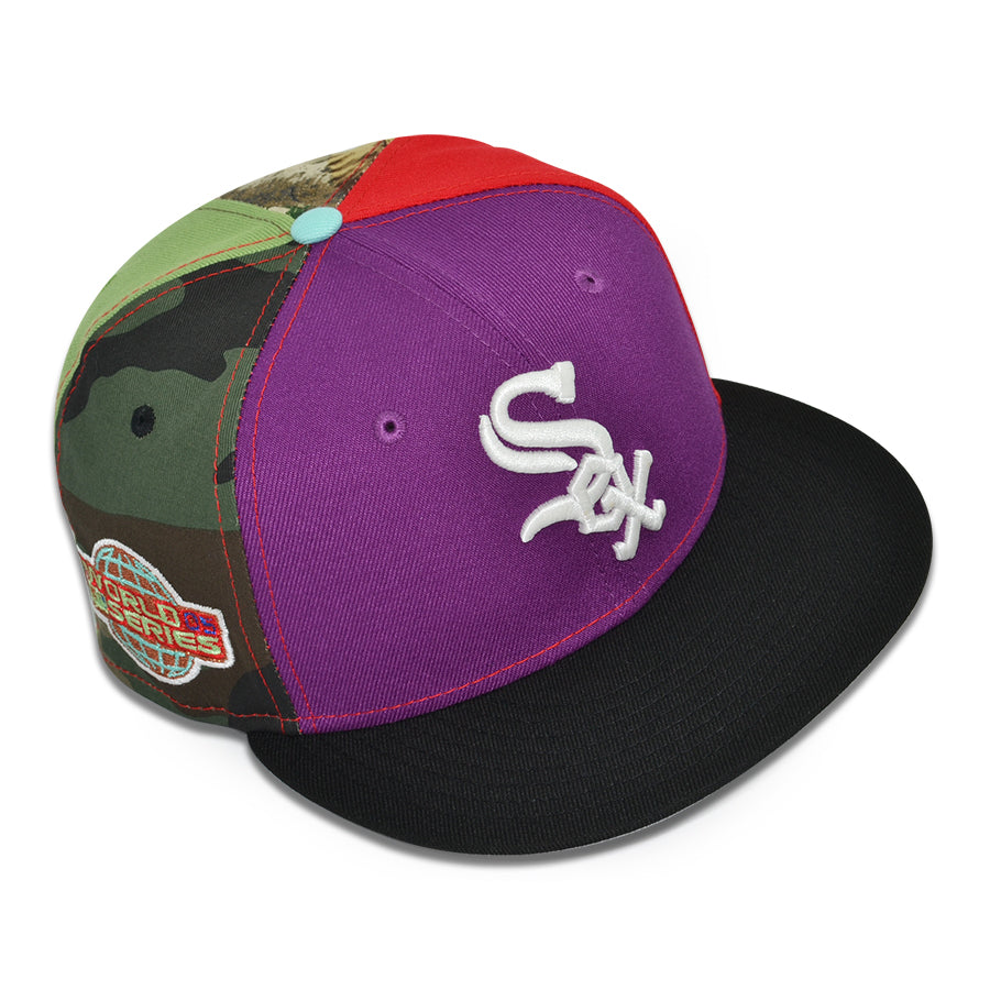 🚨PRE-ORDER ONLY🚨 Chicago White Sox "HOMECOMING" Pinwheel Exclusive New Era 59Fifty Fitted Hat - Sparking Grape/FDR/Matcha/Woodland Camo/Real Tree