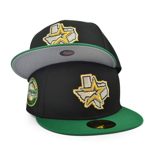 Houston Astros 45 Years Exclusive New Era 59Fifty Fitted Hat -Black/Green