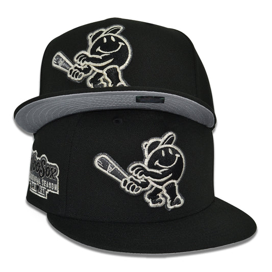 Worcester Woo Sox "BLACK TRUFFLE" Exclusive New Era 59Fifty Fitted Hat - Black
