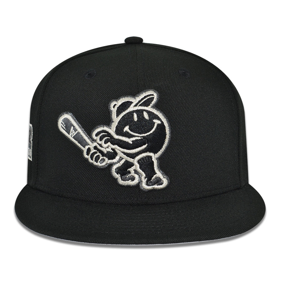 Worcester Woo Sox "BLACK TRUFFLE" Exclusive New Era 59Fifty Fitted Hat - Black