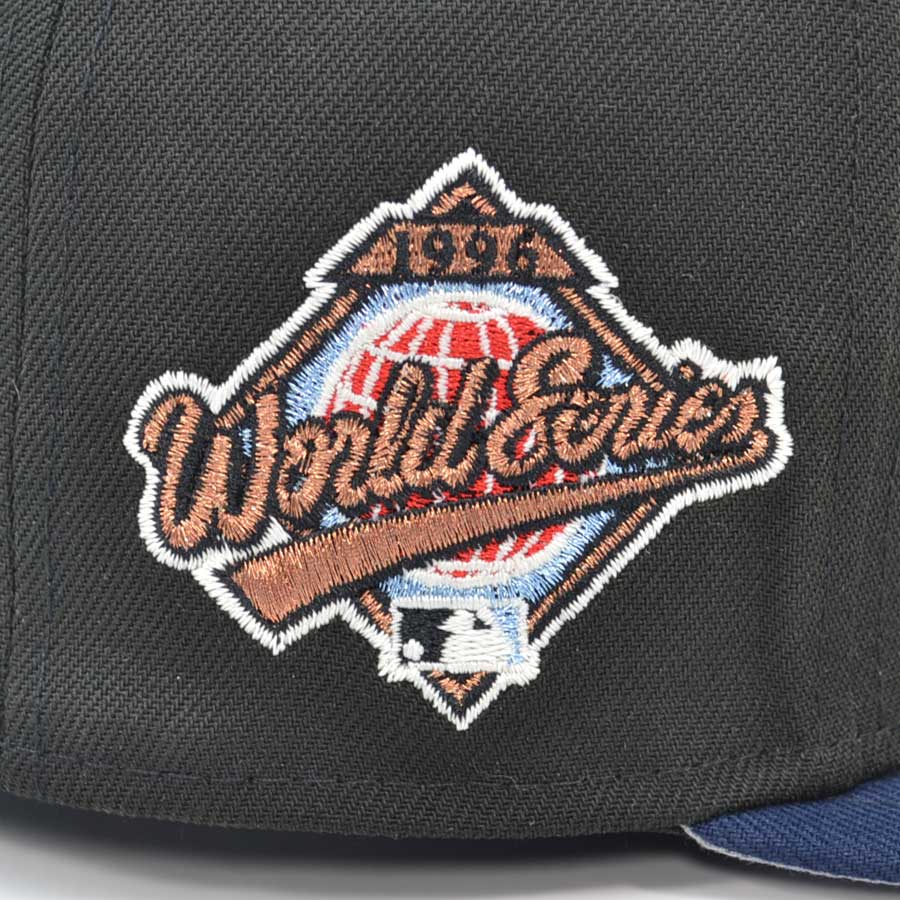 New York Yankees 1996 WORLD SERIES Exclusive New Era 59Fifty Fitted Hat - Black/OC Navy