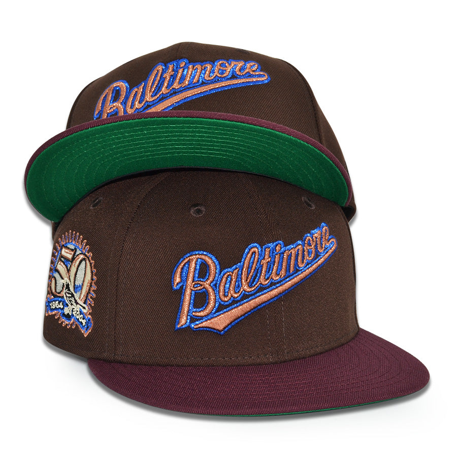 Baltimore Orioles "COULD'VE BEEN BMORE" Exclusive New Era 59Fifty Fitted Hat - Burntwood/Maroon