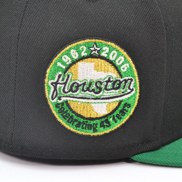Houston Astros 45 Years Exclusive New Era 59Fifty Fitted Hat -Black/Green