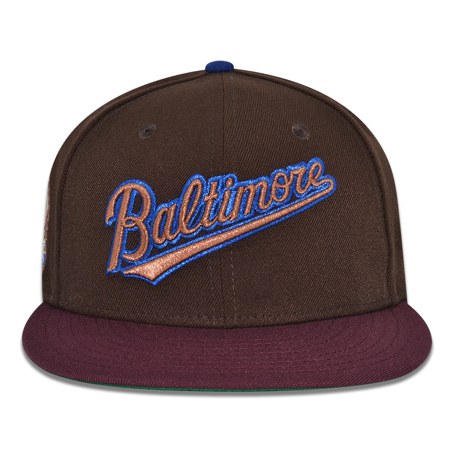 Baltimore Orioles "COULD'VE BEEN BMORE" Exclusive New Era 59Fifty Fitted Hat - Burntwood/Maroon