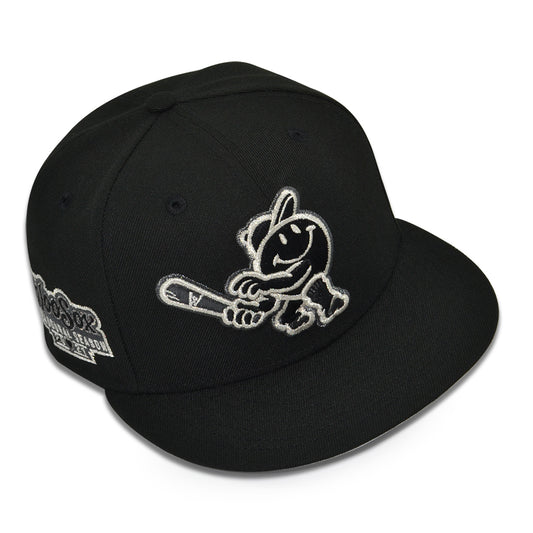 Worcester Woo Sox "BLACK TRUFFLE" Exclusive New Era 59Fifty Fitted Hat - Black