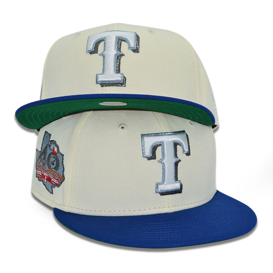 Texas Rangers "LONE STAR CLASSIC" Exclusive New Era 59Fifty Fitted Hat - Chrome/Lt Royal