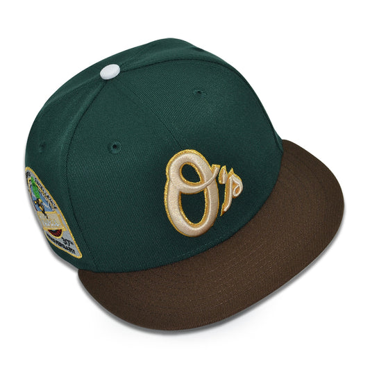 Baltimore Orioles "DOC OCK" Exclusive New Era 59Fifty Fitted Hat - Dark Green/Walnut