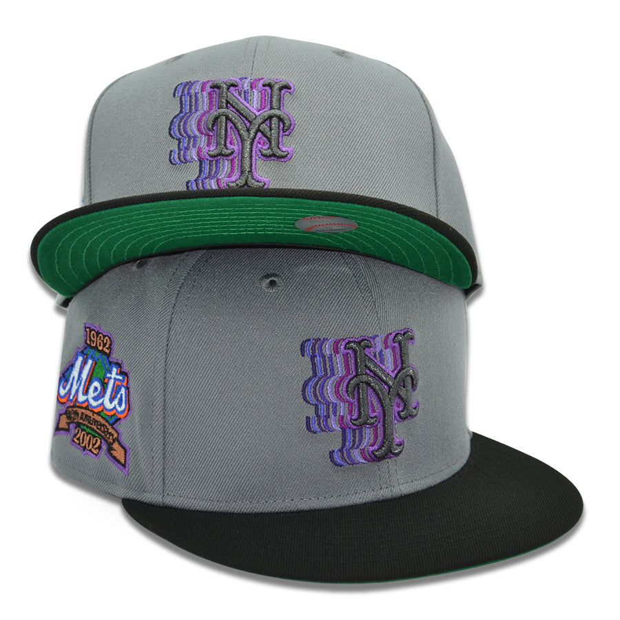 New York Mets "7 LINE" Exclusive New Era 59Fifty Fitted Hat - Storm/Black