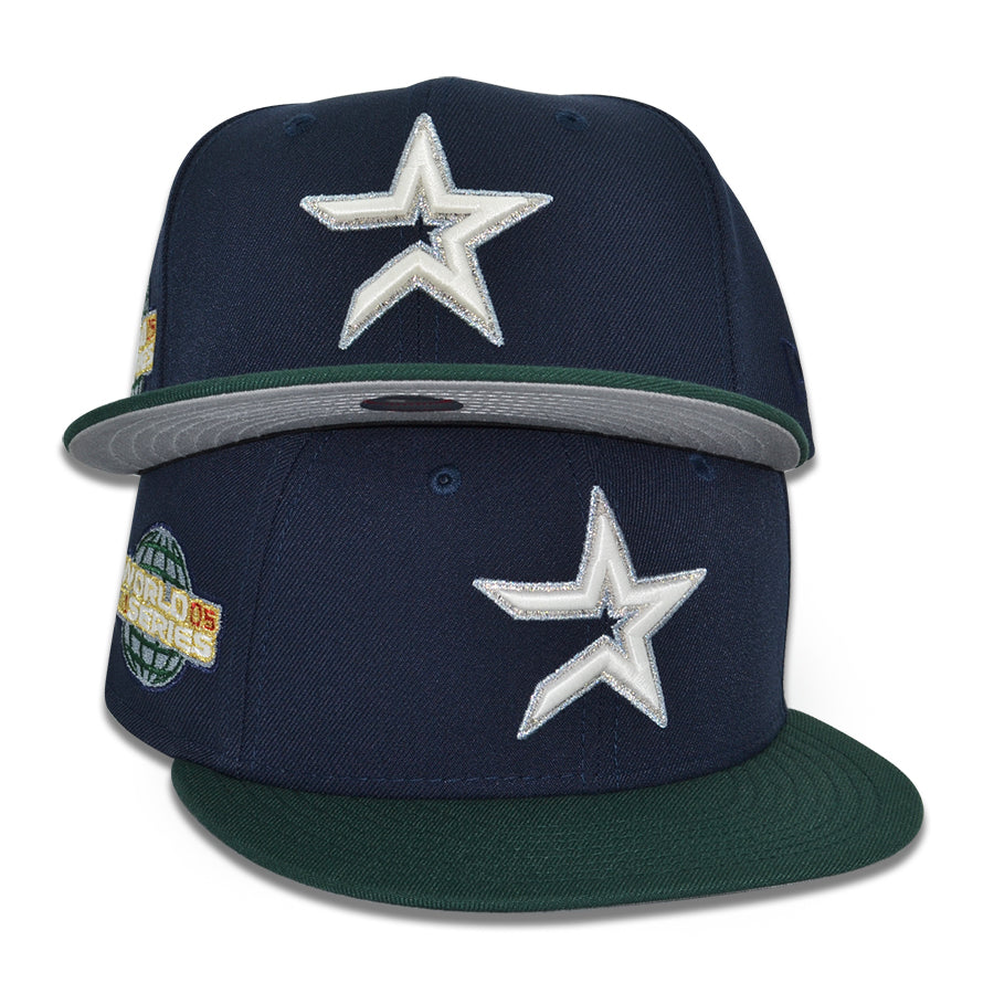Houston Astros "EARTHBOUND" Exclusive New Era 59Fifty Fitted Hat - Nightshift Navy/Dark Green