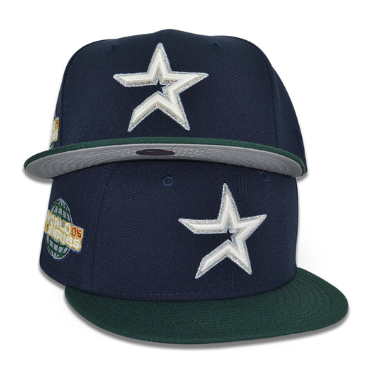 Houston Astros "EARTHBOUND" Exclusive New Era 59Fifty Fitted Hat - Nightshift Navy/Dark Green