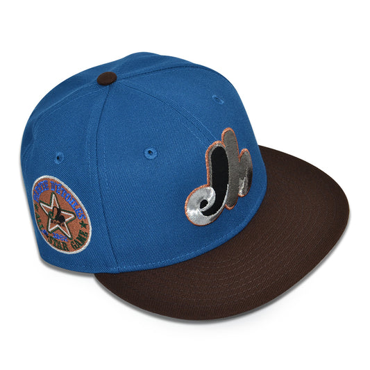 Montreal Expos "MIDNIGHT HOURS" Exclusive New Era 59Fifty Fitted Hat - Seashore/Burntwood