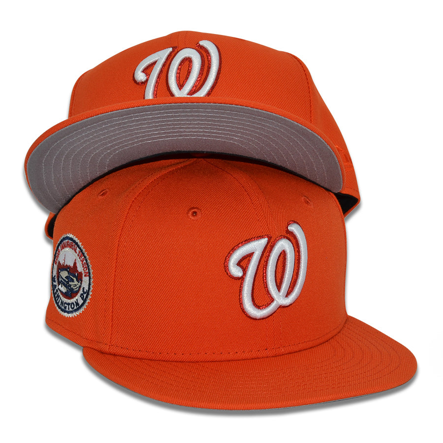 Washington Nationals "OJ" Exclusive New Era 59Fifty Fitted Hat - Countdown Orange