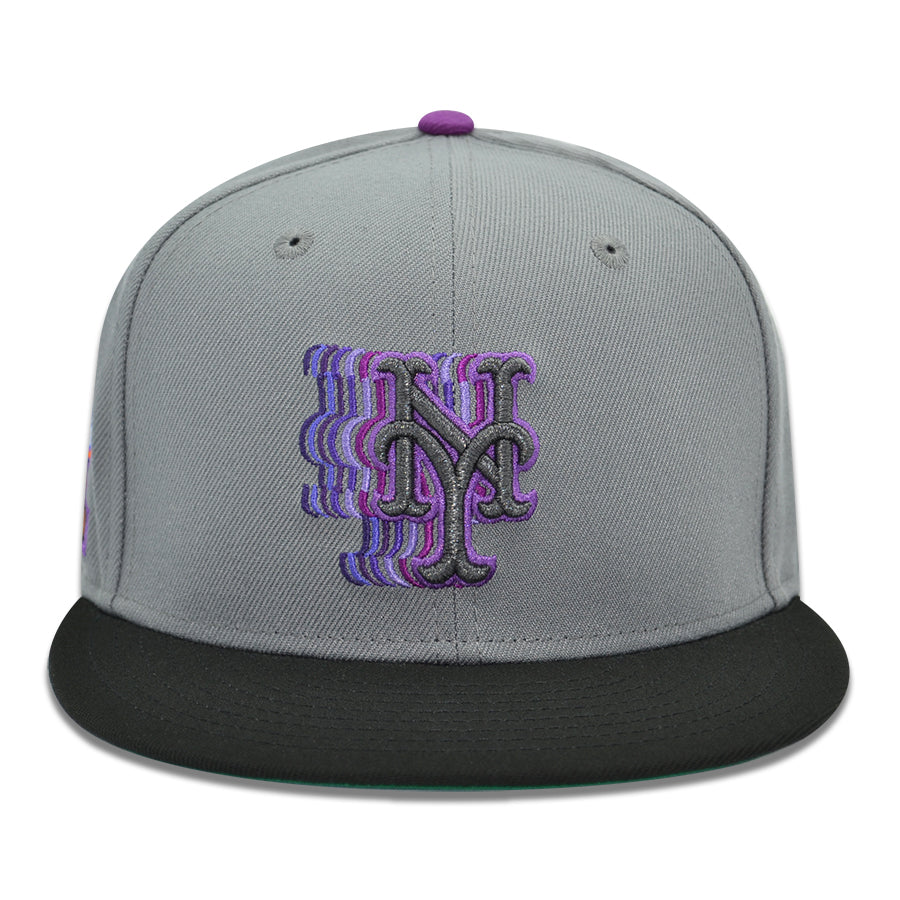 New York Mets "7 LINE" Exclusive New Era 59Fifty Fitted Hat - Storm/Black