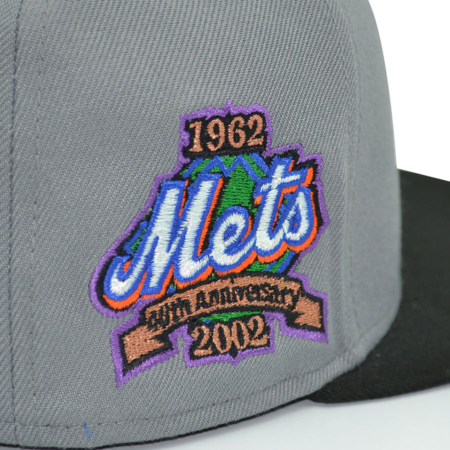 New York Mets "7 LINE" Exclusive New Era 59Fifty Fitted Hat - Storm/Black