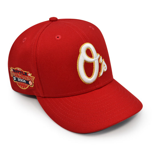 Baltimore Orioles 2006 BATTLE OF THE BELTWAY Exclusive New Era 59Fifty Fitted Hat - Red