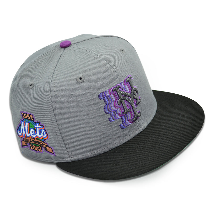 New York Mets "7 LINE" Exclusive New Era 59Fifty Fitted Hat - Storm/Black